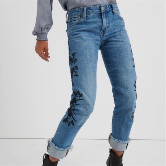 Lucky brand embroidered jeans size 8/29 - Picture 1 of 13